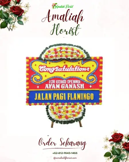 Sewa Papan Bunga Batang Kabung Ganting